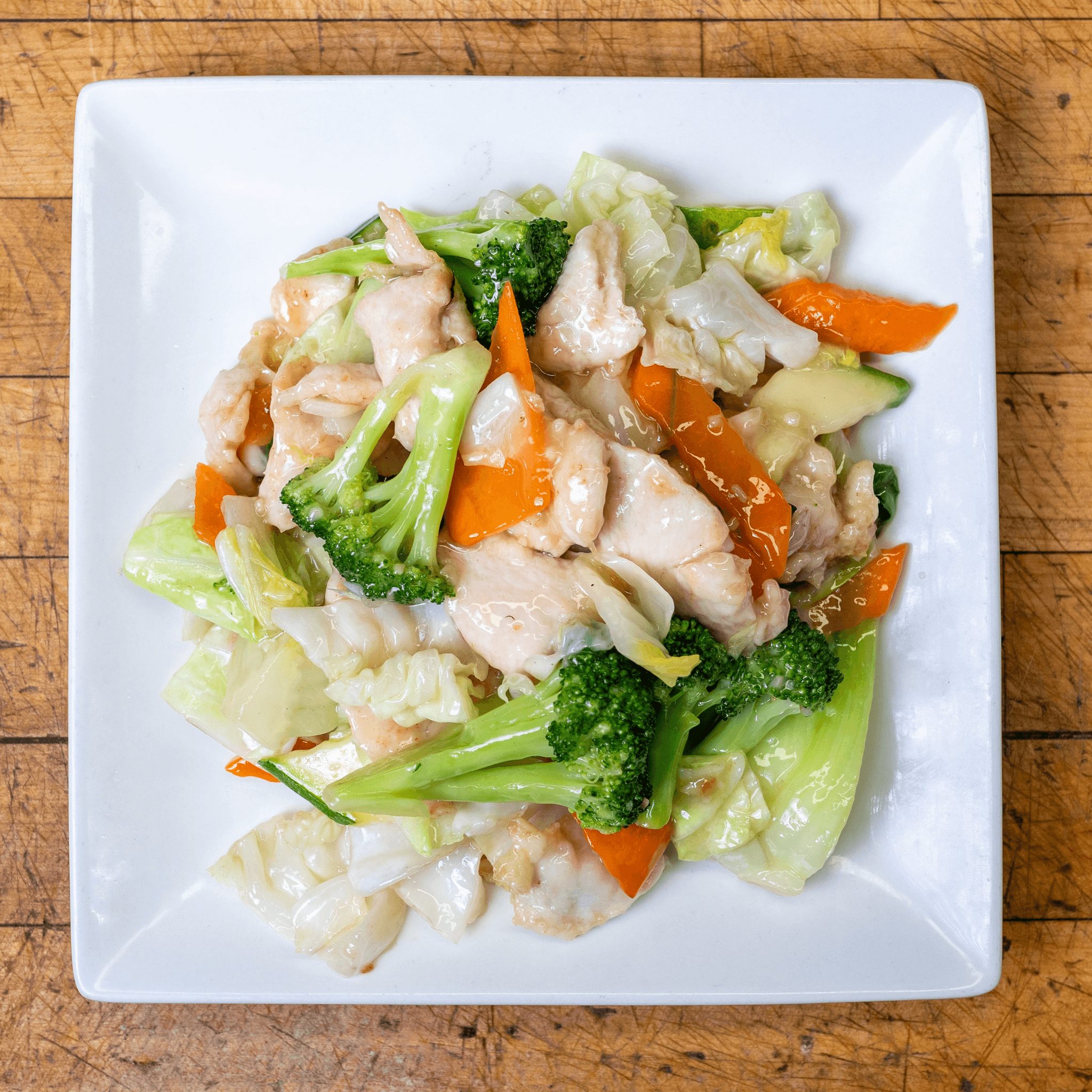 Chicken with Mixed Vegetables.