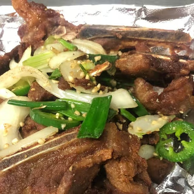 Spicy Salt & Pepper Pork Chop.