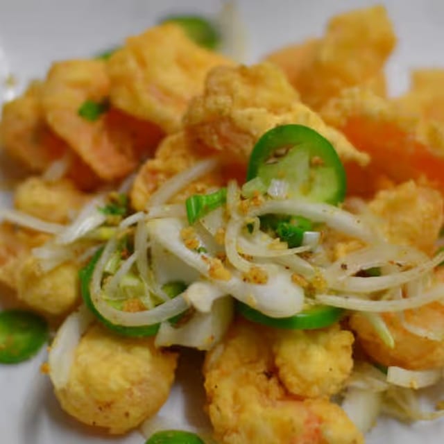 Spicy Salt & Pepper Shrimp.
